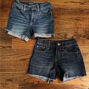 Old Navy Kids Denim Shorts - Dark and Light Blue